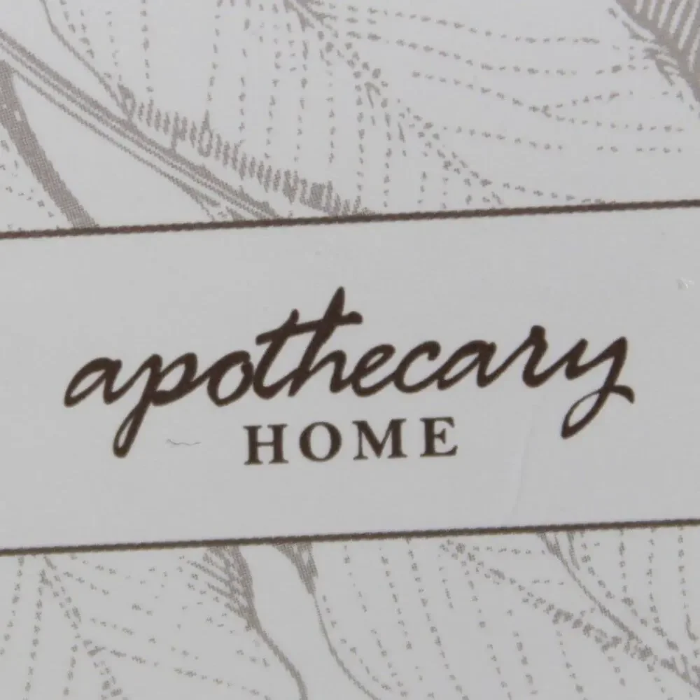 Apothecary Home Shower Curtain Cotton Blend Zen Floral Print 72